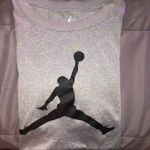 Jordan Shirts & Tops - Gray Dri-fit Long sleeve. Jordan Shirts & Tops - Gray Dri-fit Long sleeve.